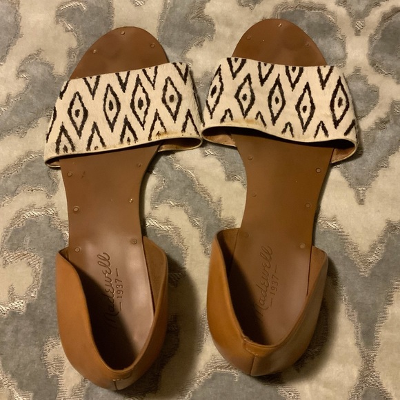 DONATING 3/7! Madewell Thea Diamond ikat summer sandals -10 - Picture 8 of 12